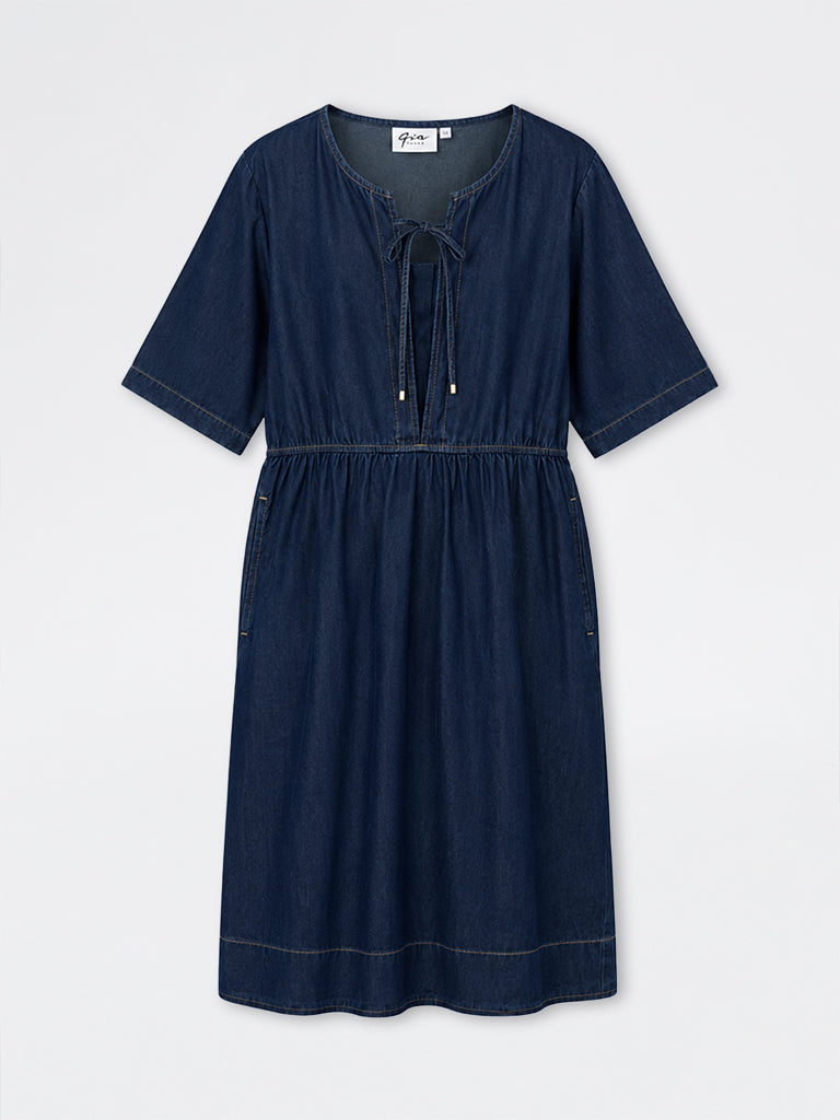 gia denim dress Buy Dark Blue A-Line from Westside – Westside Global For all our glamazon NOWRUZ26EXL Size:2XS Light Blue Prom Teal