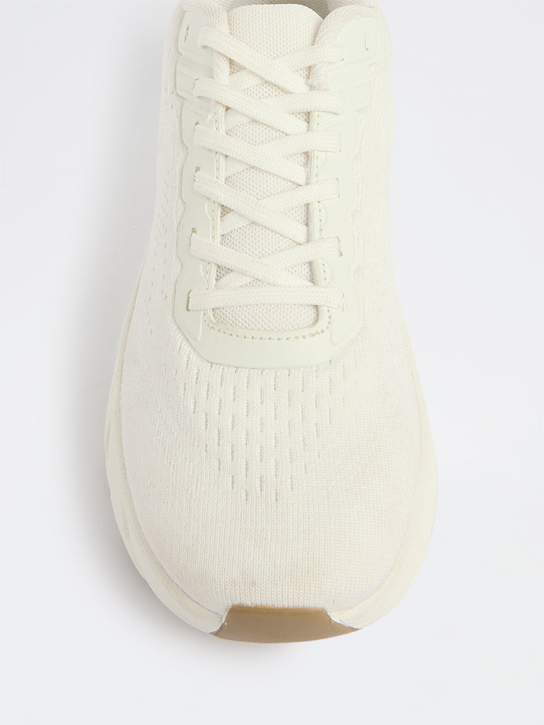 SOLEPLAY White Lace-Up Sneakers