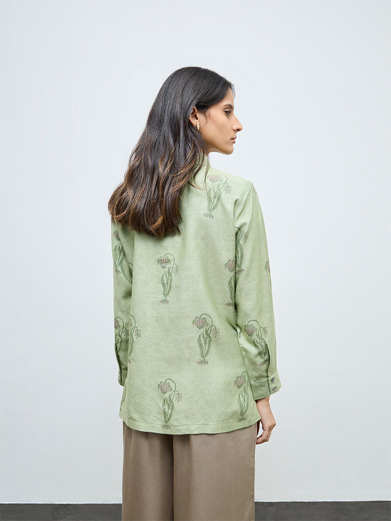 Zuba Green Floral Tunic