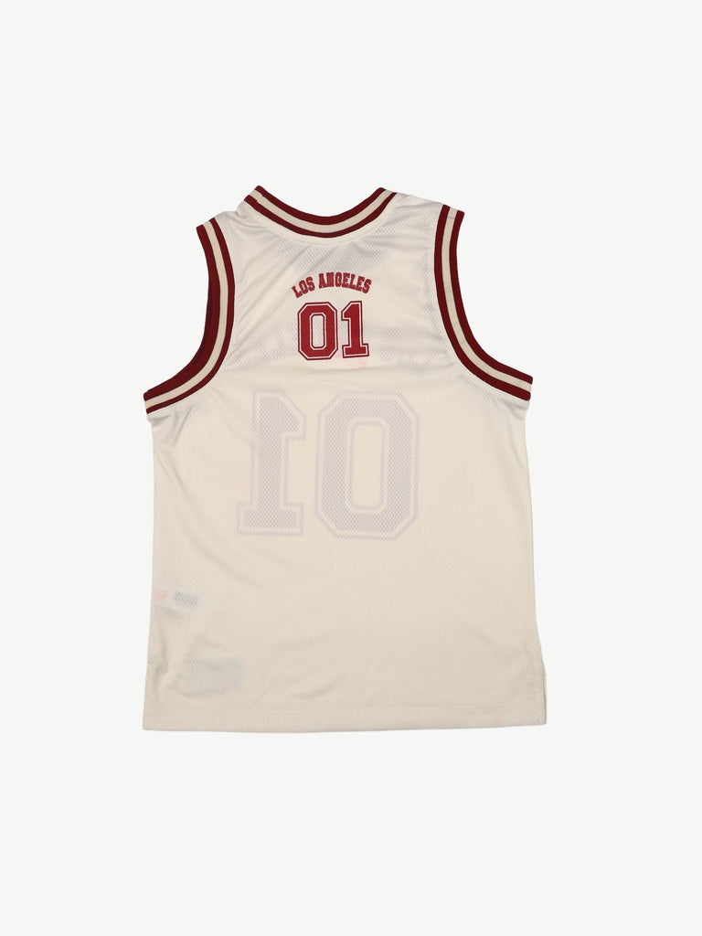 Y&F Kids Boys Boys Off-White Printed Sleeveless T-Shirt