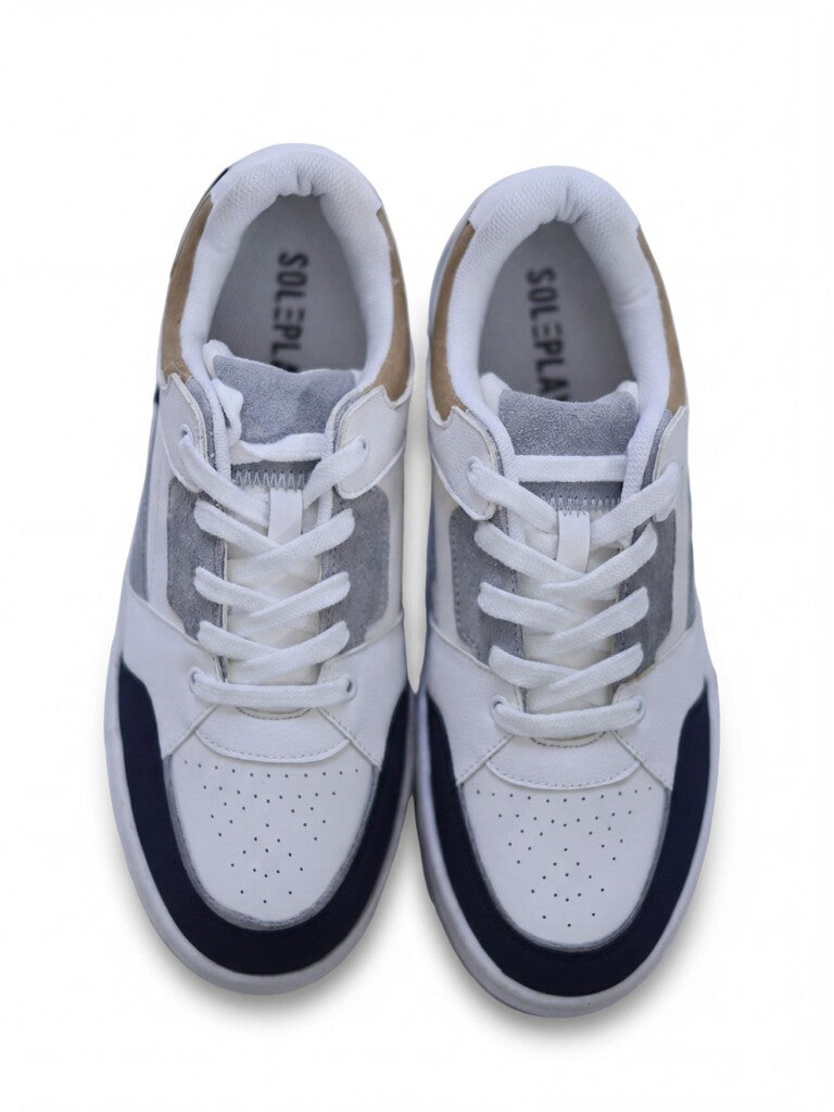 SOLEPLAY Navy Perforated Lace-Up Sneakers