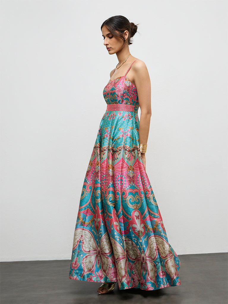 a line multicolor dress Buy Vark Printed A-Line from Westside – Westside Global Vibrant design in geometric light-yellow Green Long Sleeve Tiered Size:Custom Size Free