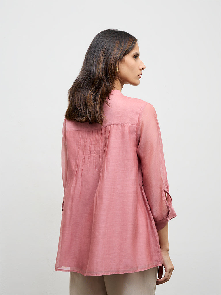 Zuba Dusty Pink Cotton-Blend Tunic