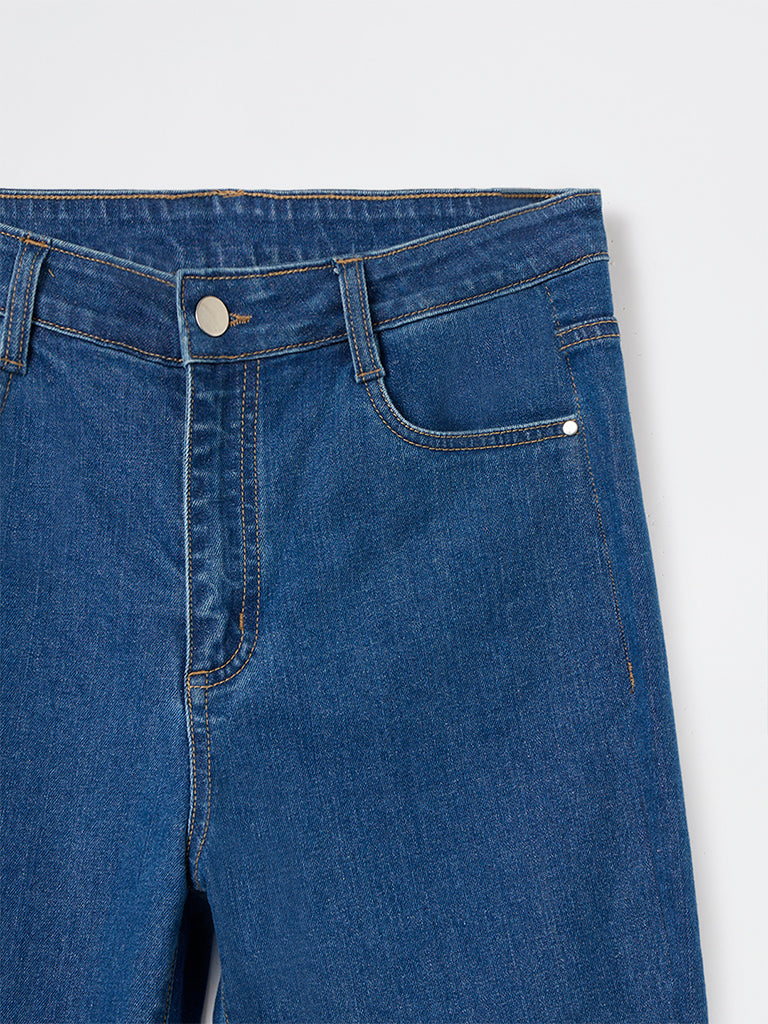 LOV Blue High-Rise Bootcut Jeans