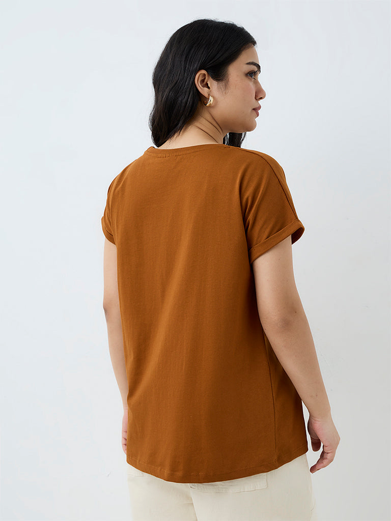 Gia Tan Floral Embroidered Cotton T-Shirt