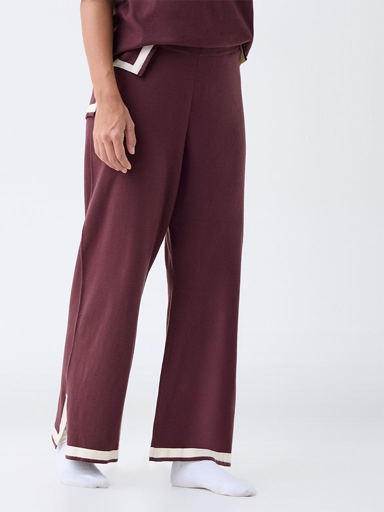 Wunderlove Brown High-Rise Lounge Pants