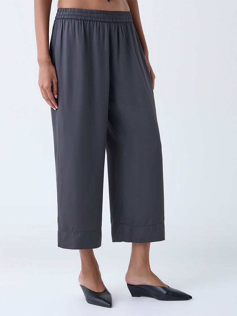 Zuba Grey Solid Pants