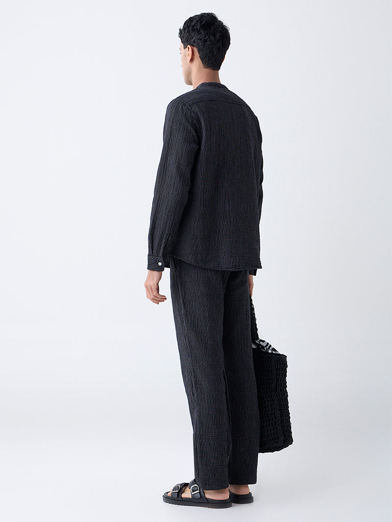 ETA Black Relaxed-Fit Mid-Rise Cotton Pants - Exclusive