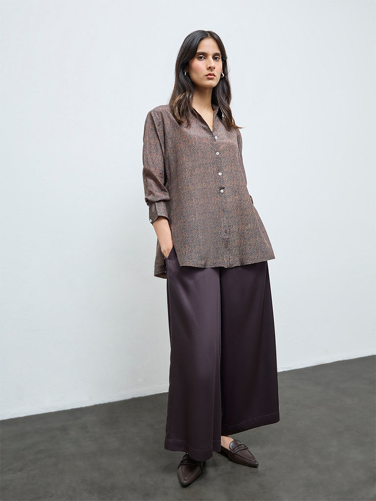 Zuba Charcoal Printed Tunic