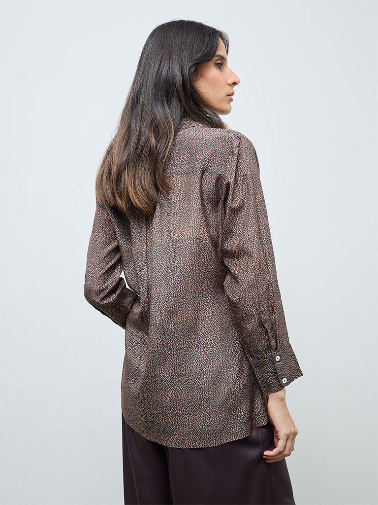 Zuba Charcoal Printed Tunic