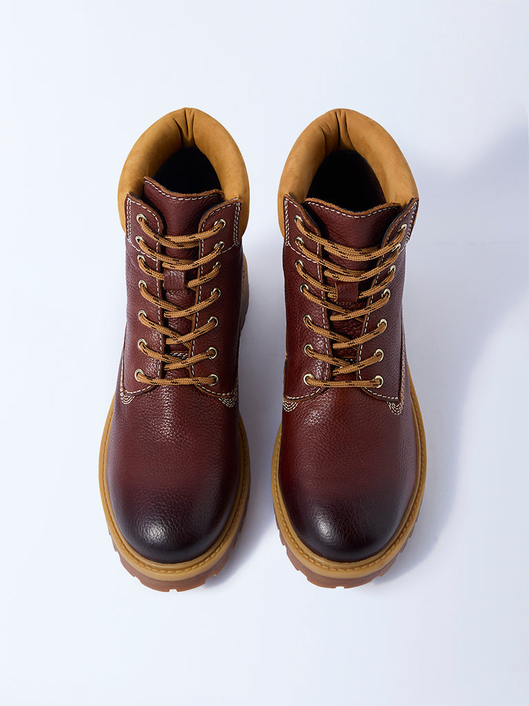 SOLEPLAY Brown Suede Rowan Leather Boots