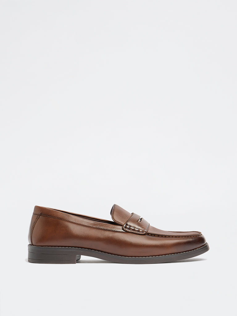 SOLEPLAY Brown Penny Loafers