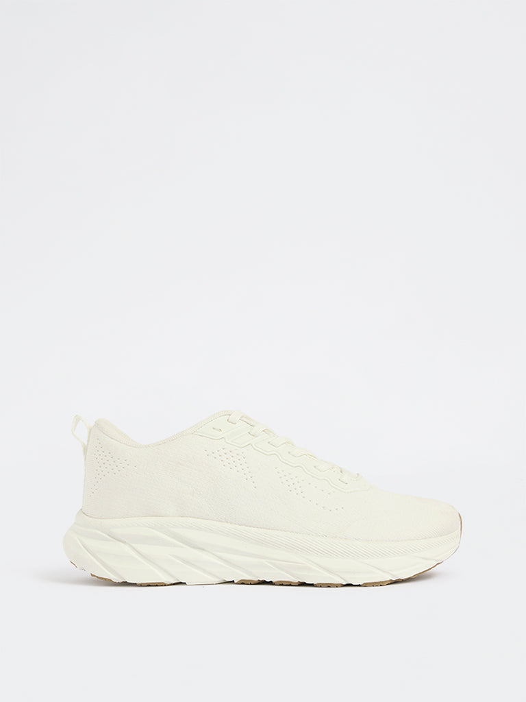 SOLEPLAY White Lace-Up Sneakers