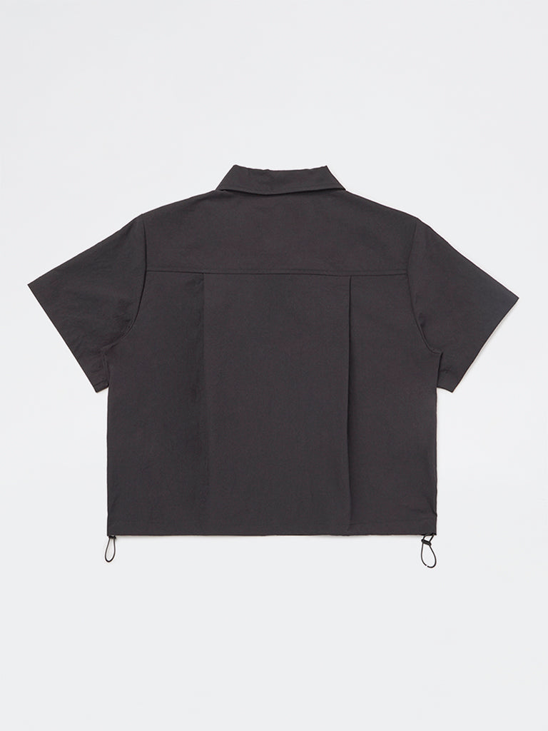 Y&F Kids Girls Black Solid Shirt