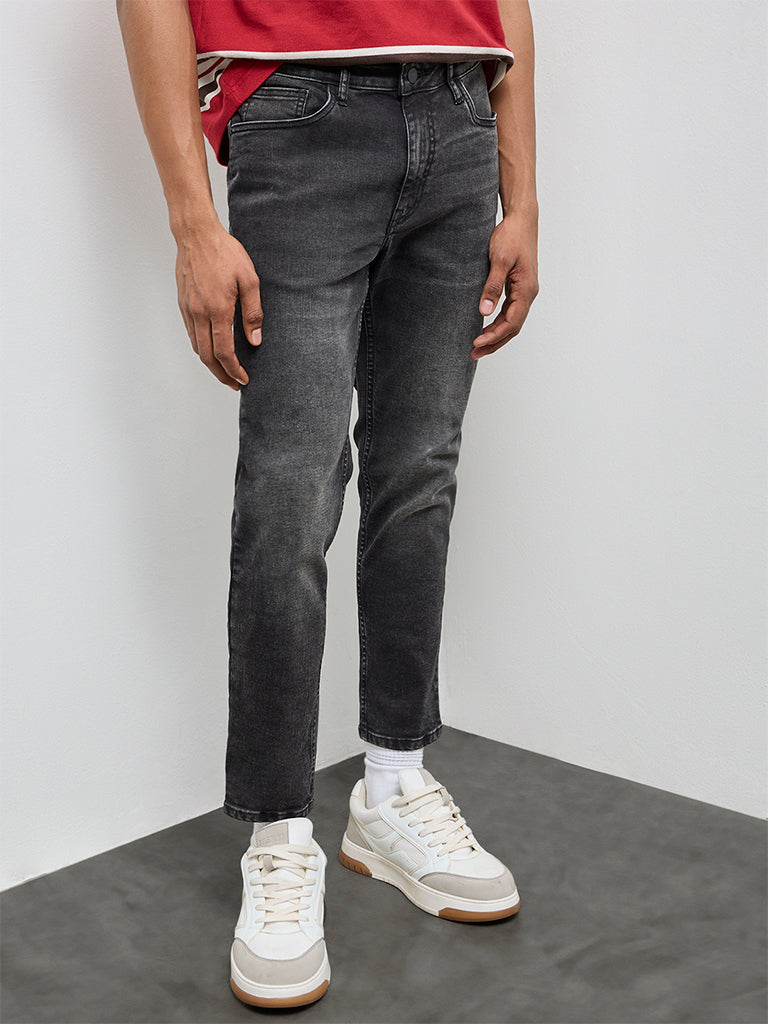 Nuon Charcoal Rodeo-Fit Mid-Rise Jeans