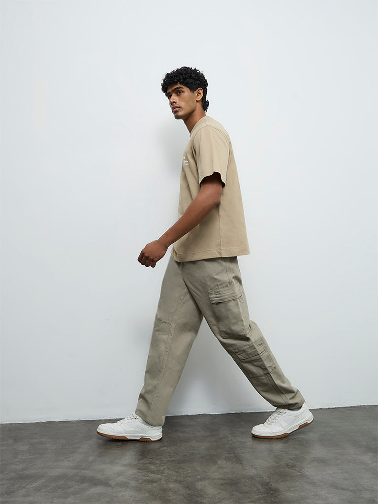 Nuon Sage Relaxed-Fit Mid-Rise Cargo Pants