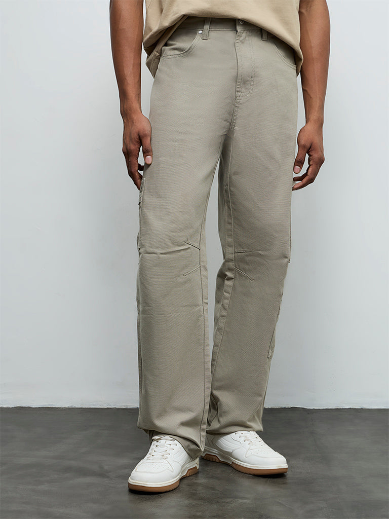 Nuon Sage Relaxed-Fit Mid-Rise Cargo Pants