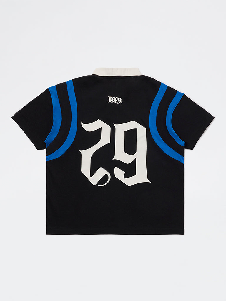 Y&F Kids Boys Black Printed Cotton T-Shirt