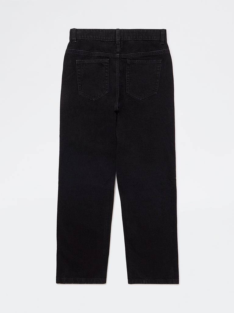 Y&F Kids Boys Black Mid-Rise Jeans