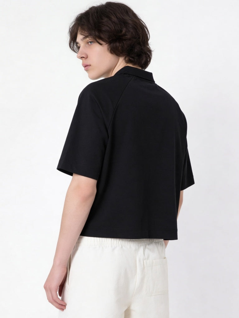 Y&F Kids Boys Black Text-Printed T-Shirt