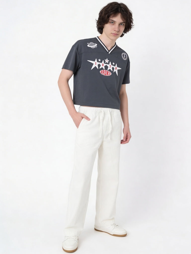 Y&F Kids Boys Dark Grey Printed T-Shirt