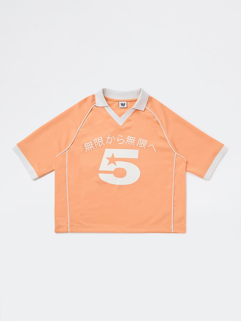 Y&F Kids Boys Orange Numerical Printed T-Shirt