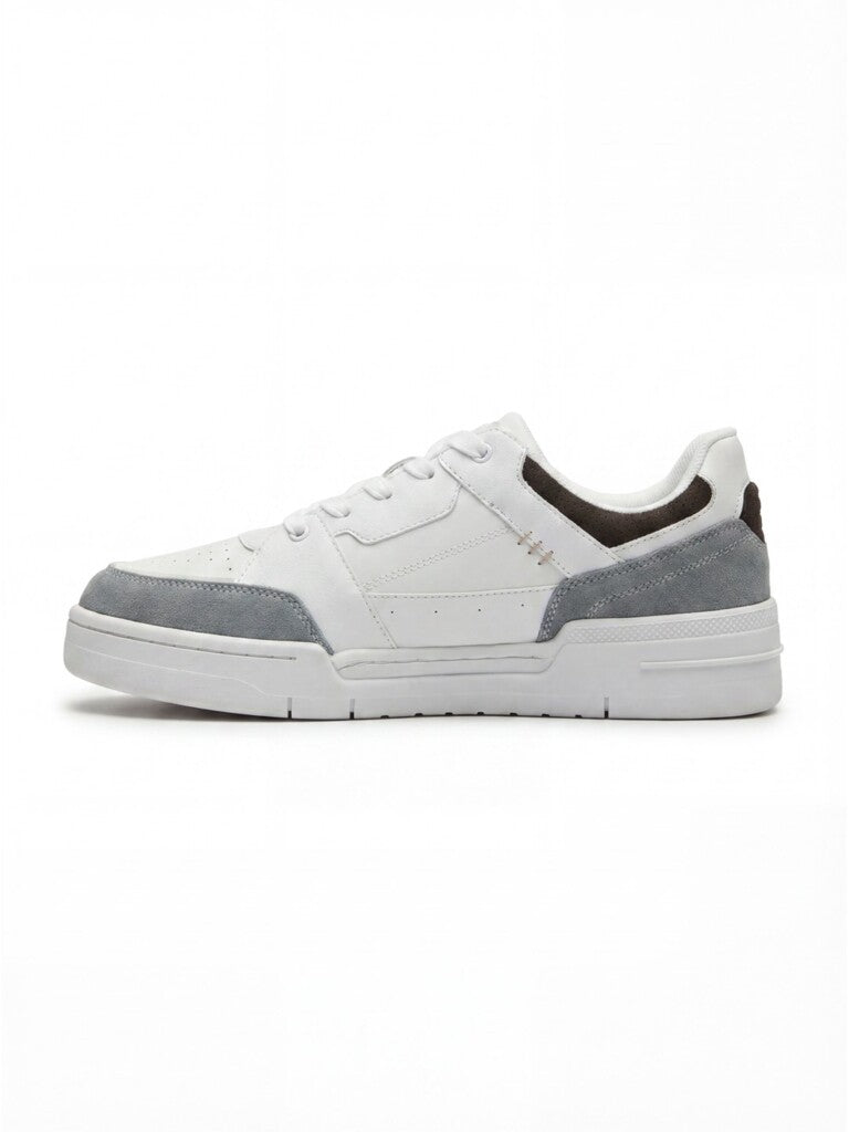 SOLEPLAY Grey Perforated Lace-Up Sneakers