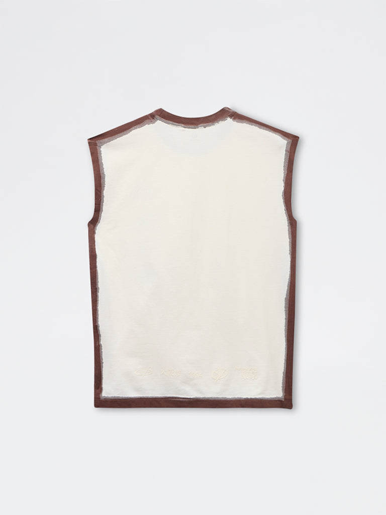 Boys Off-White Printed T-Shirt