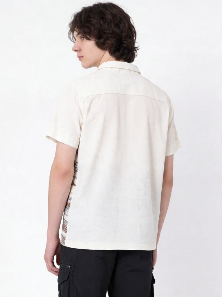 Y&F Kids Boys Off-White Scenic-Inspired Shirt