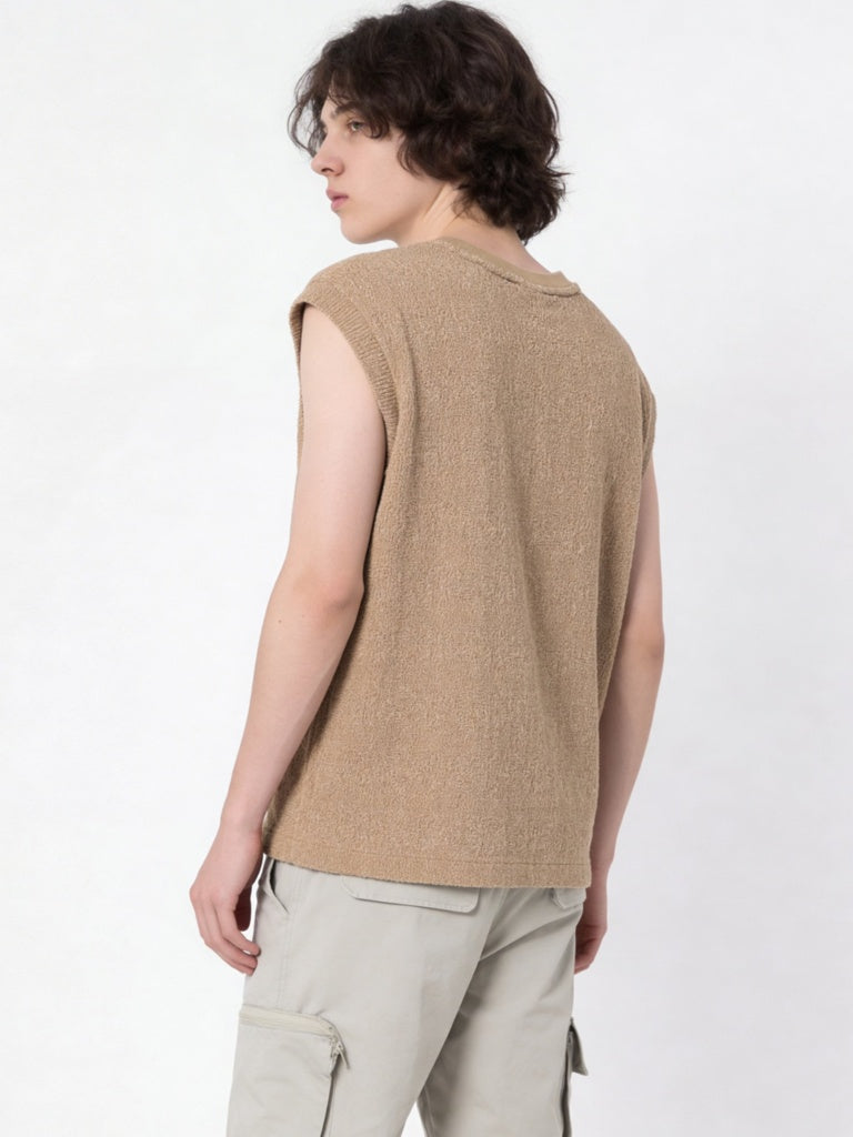 Y&F Kids Boys Brown Printed Cotton-Blend T-Shirt