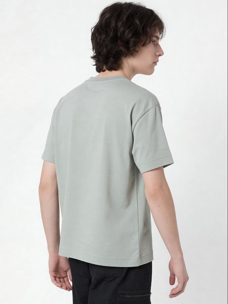 Y&F Kids Boys Sage Printed Cotton T-Shirt