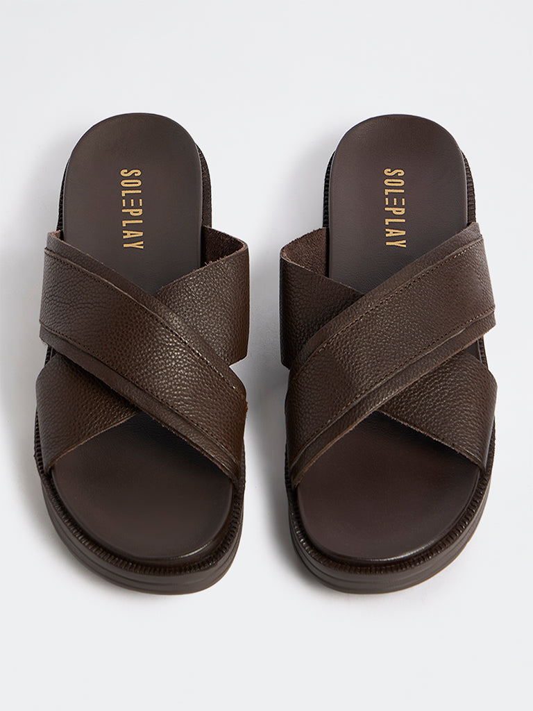 SOLEPLAY Brown Comfort Sandals