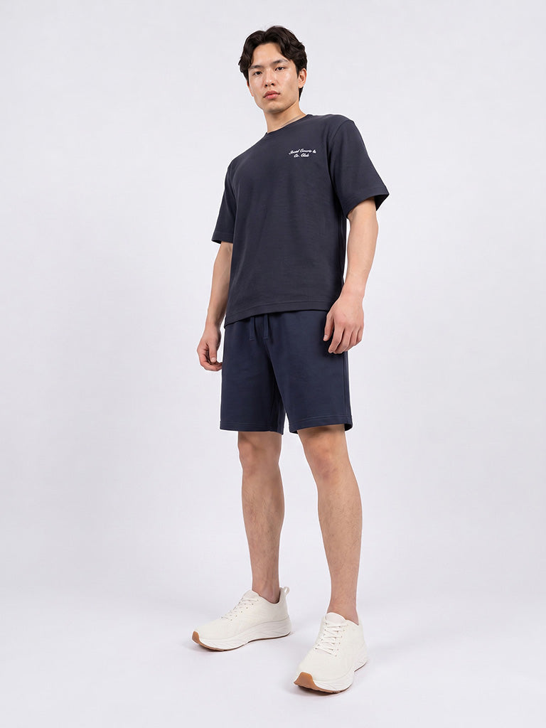 SOLEPLAY White Knit-Textured Jogger Shoes