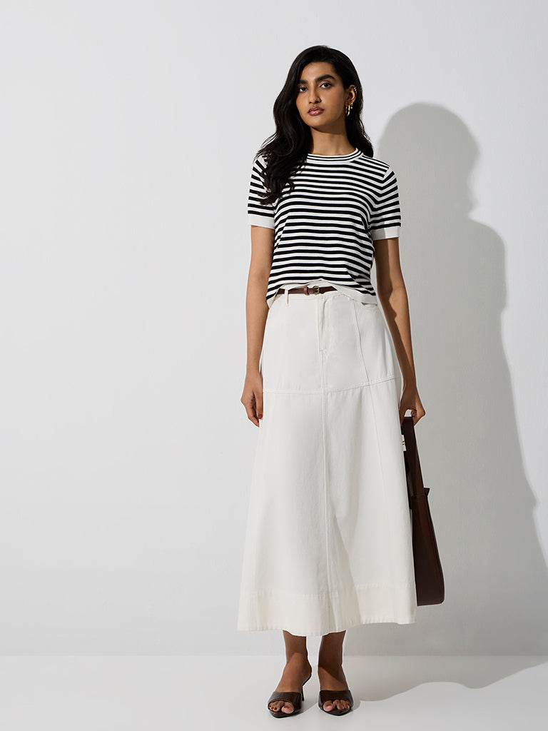 LOV Black Striped T-Shirt