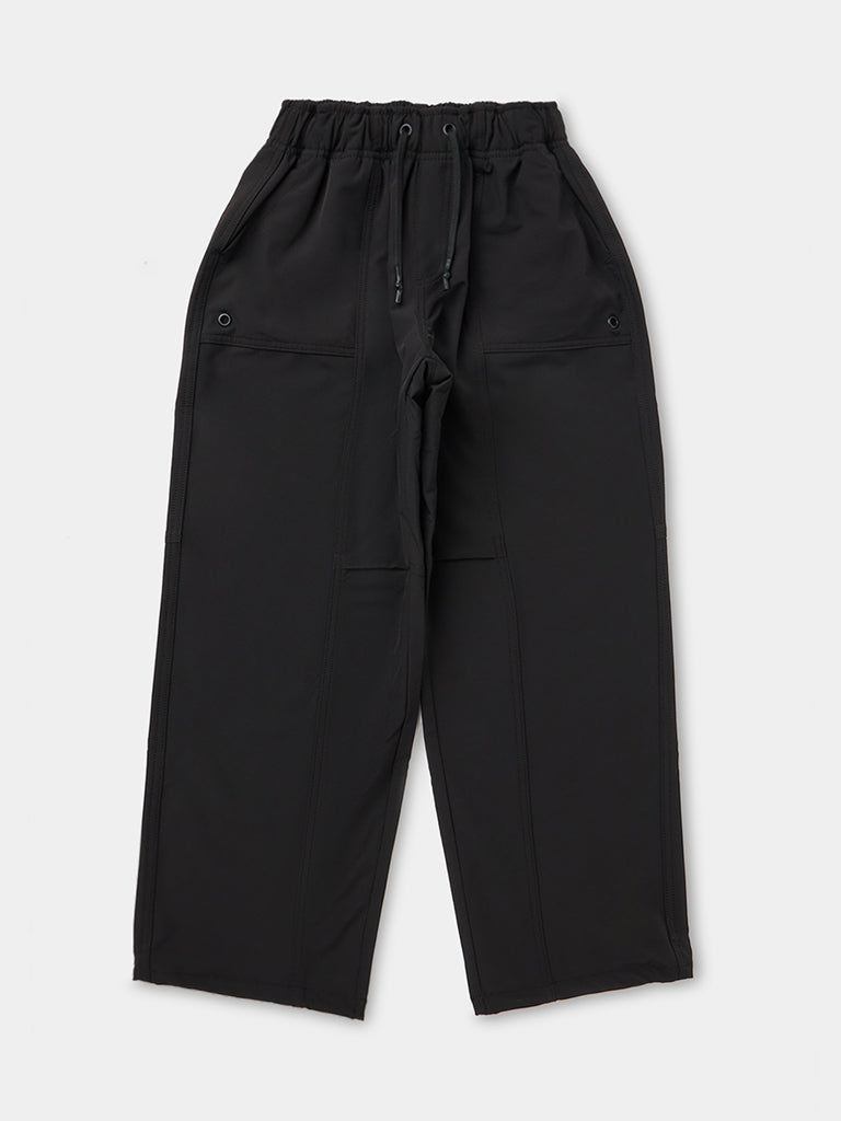 Boys Black Cargo-Style Mid-Rise Pants