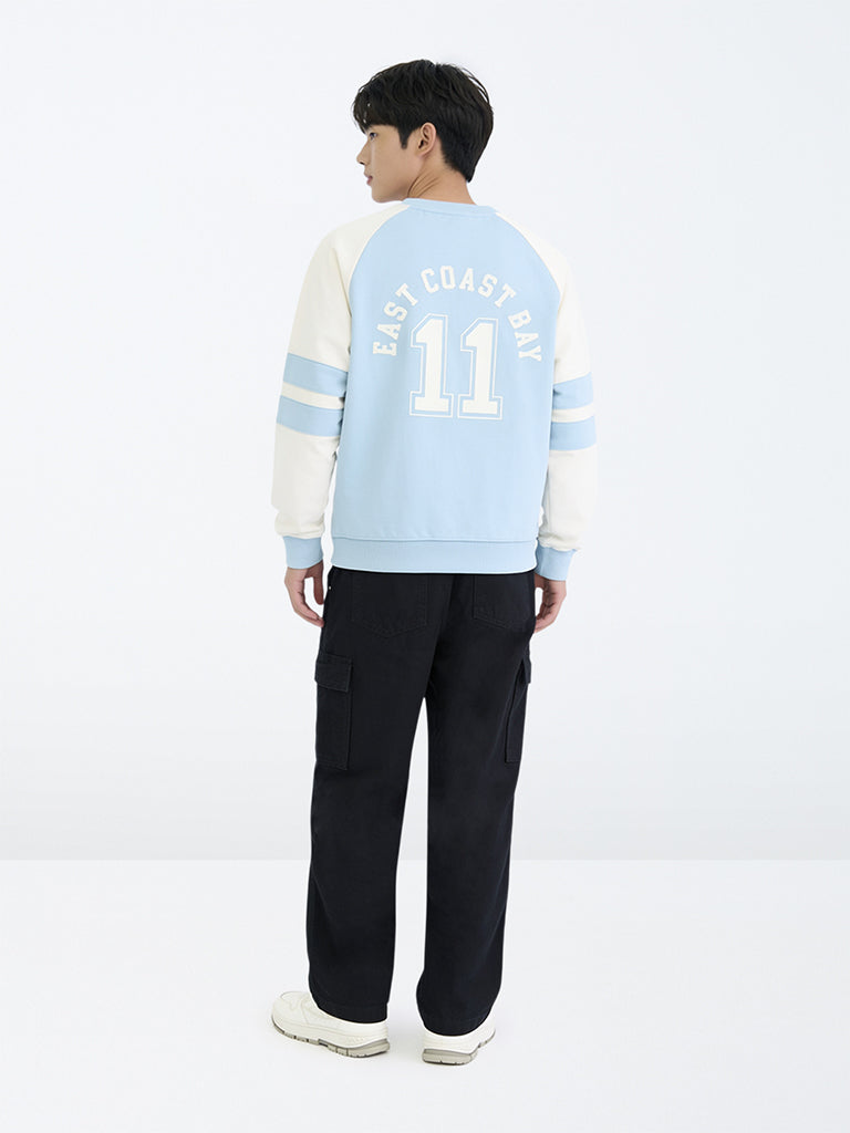 Boys Black Cargo-Style Mid-Rise Relaxed Fit Jeans