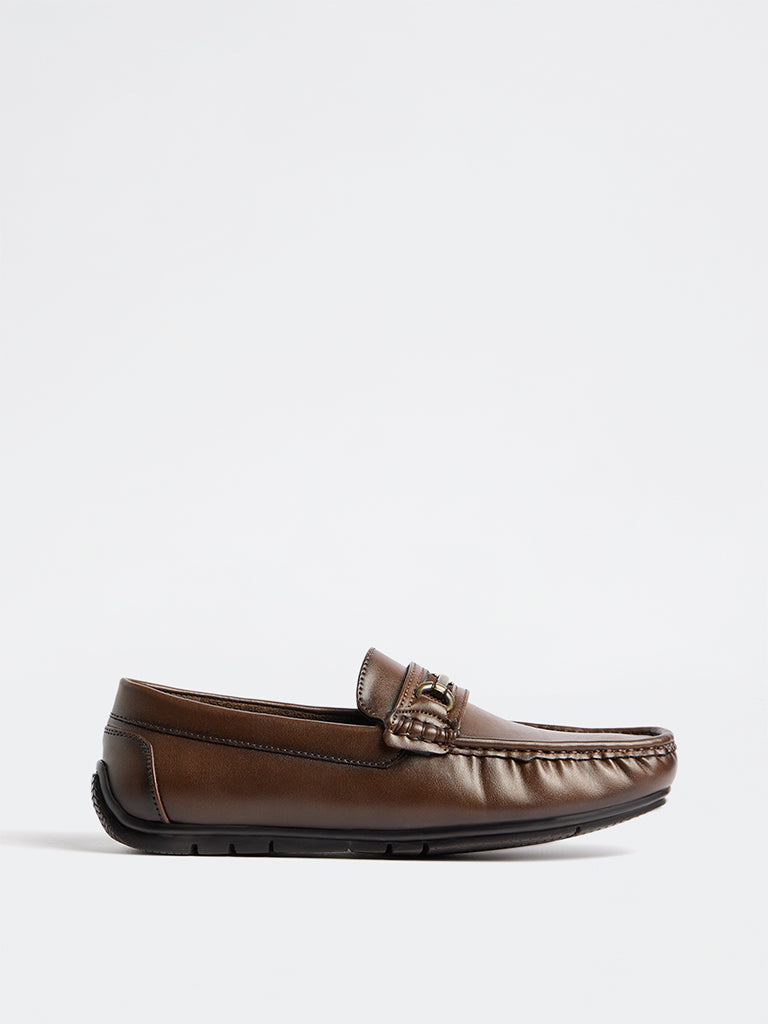 SOLEPLAY Brown Horsebit Jerry Loafers