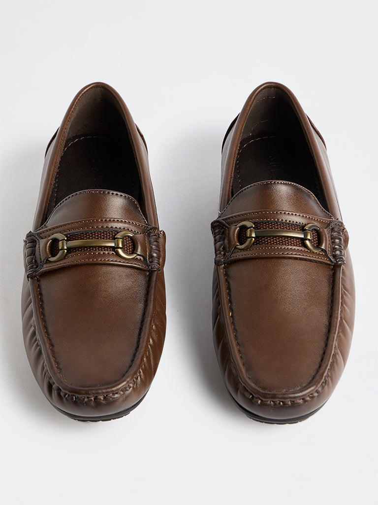 SOLEPLAY Brown Horsebit Jerry Loafers