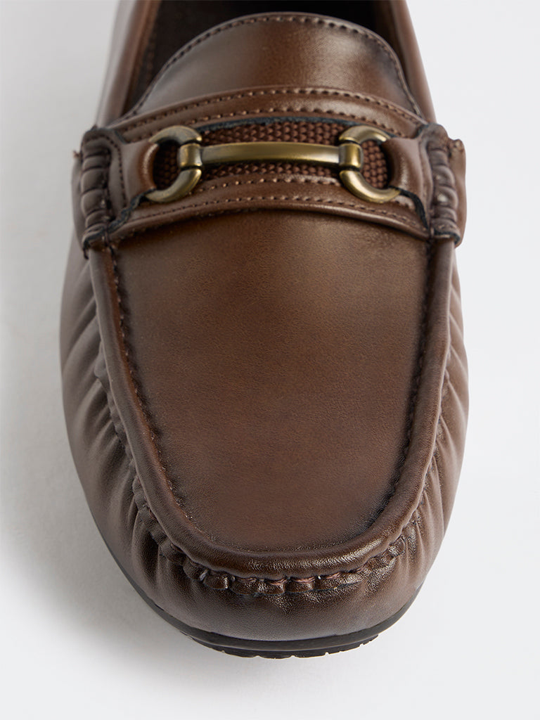 SOLEPLAY Brown Horsebit Jerry Loafers