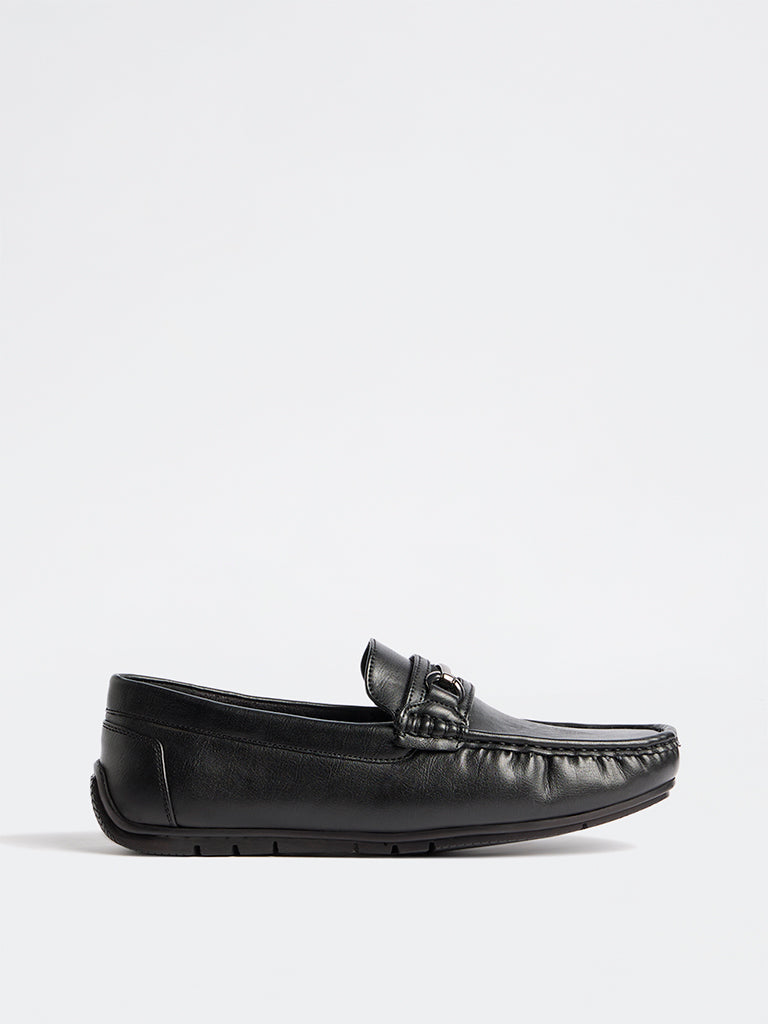 SOLEPLAY Black Horsebit Jerry Loafers
