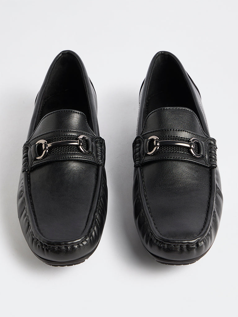 SOLEPLAY Black Horsebit Jerry Loafers