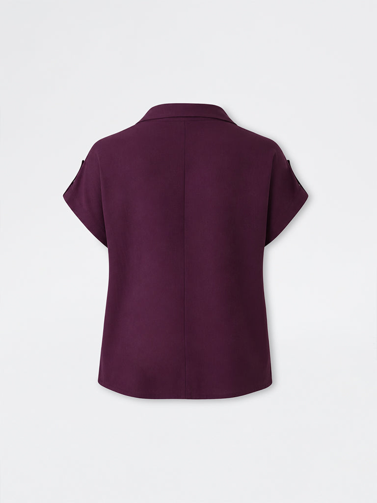 Gia Plum Solid Shirt