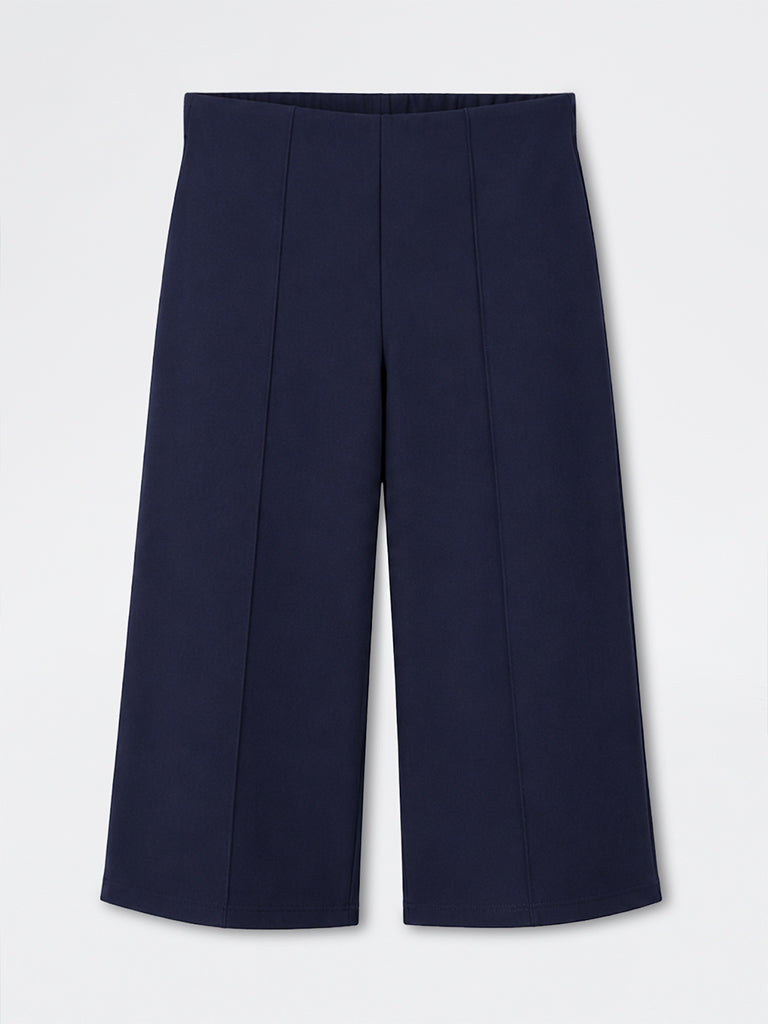 Gia Navy Piping-Detailed High-Rise Trousers