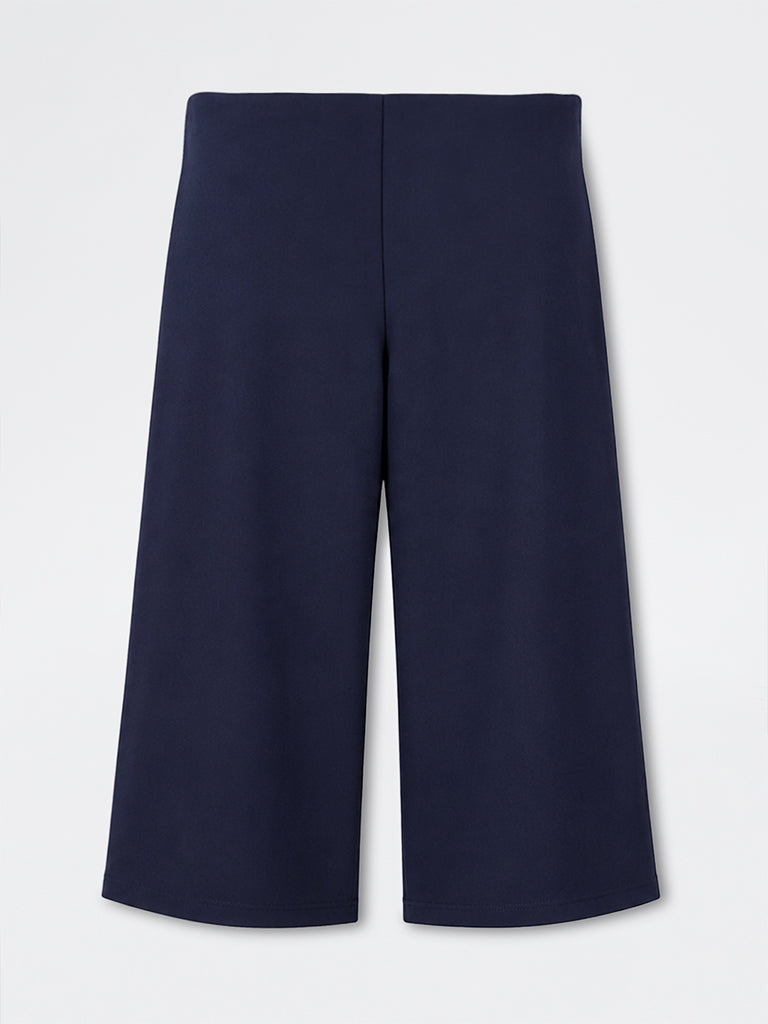 Gia Navy Piping-Detailed High-Rise Trousers