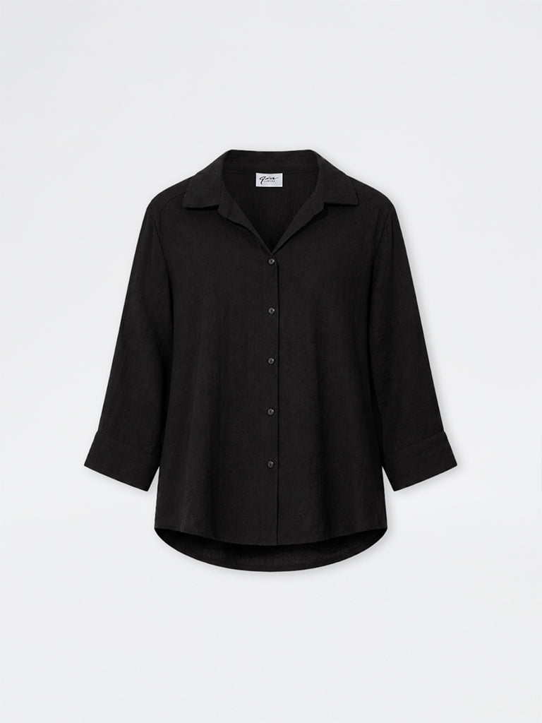 Gia Black Solid Shirt