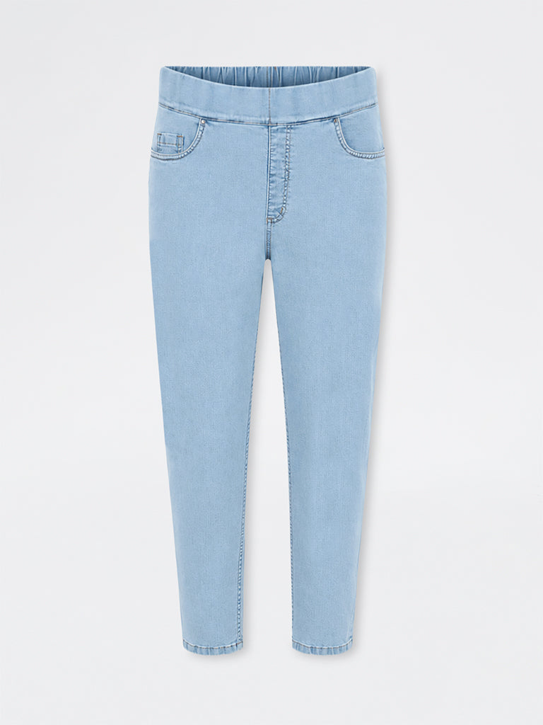 Gia Blue Skinny-Fit High-Rise Denim Jeggings