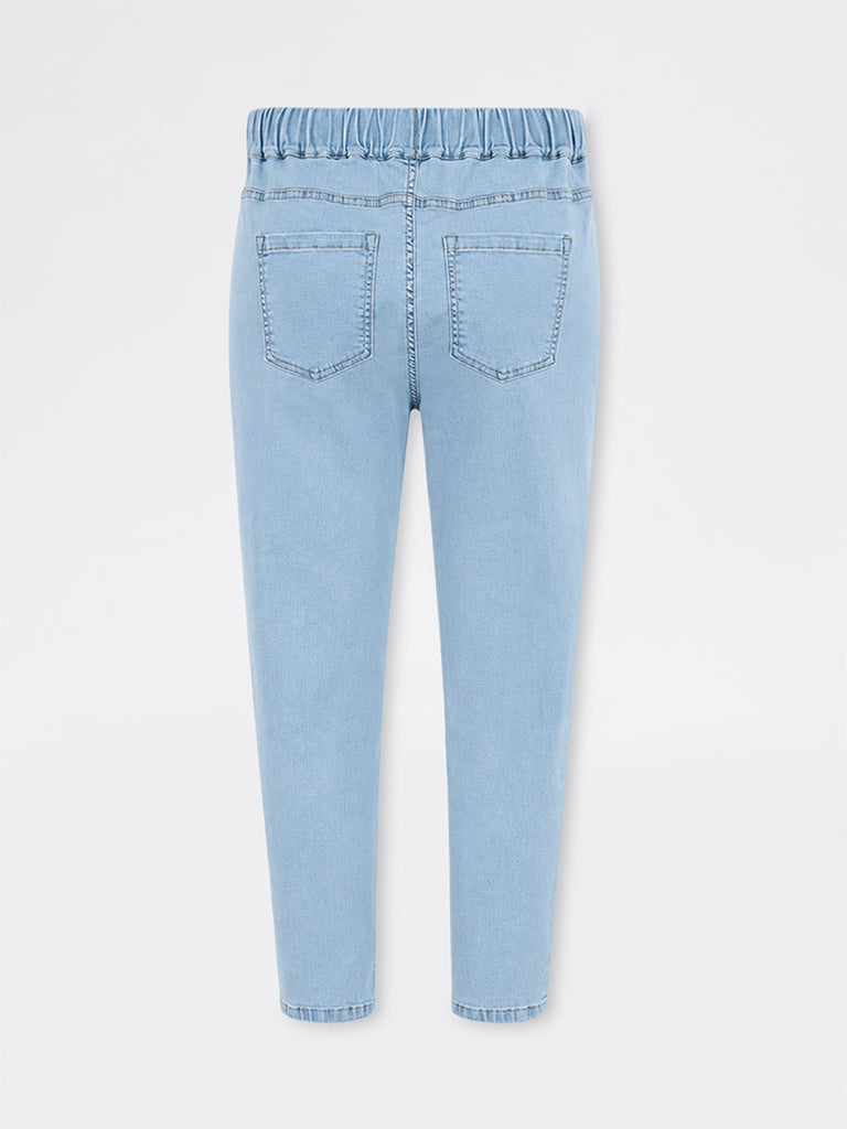 Gia Blue Skinny-Fit High-Rise Denim Jeggings