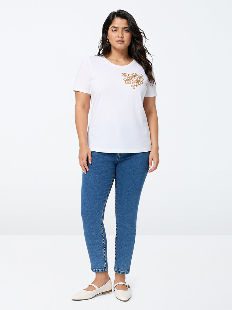 Gia Blue Mid-Wash High-Rise Denim Jeggings