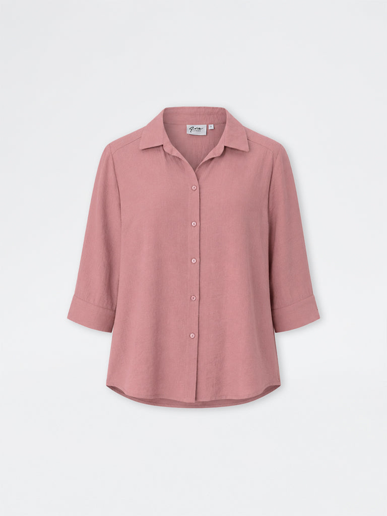 Gia Dusty Pink Solid Shirt