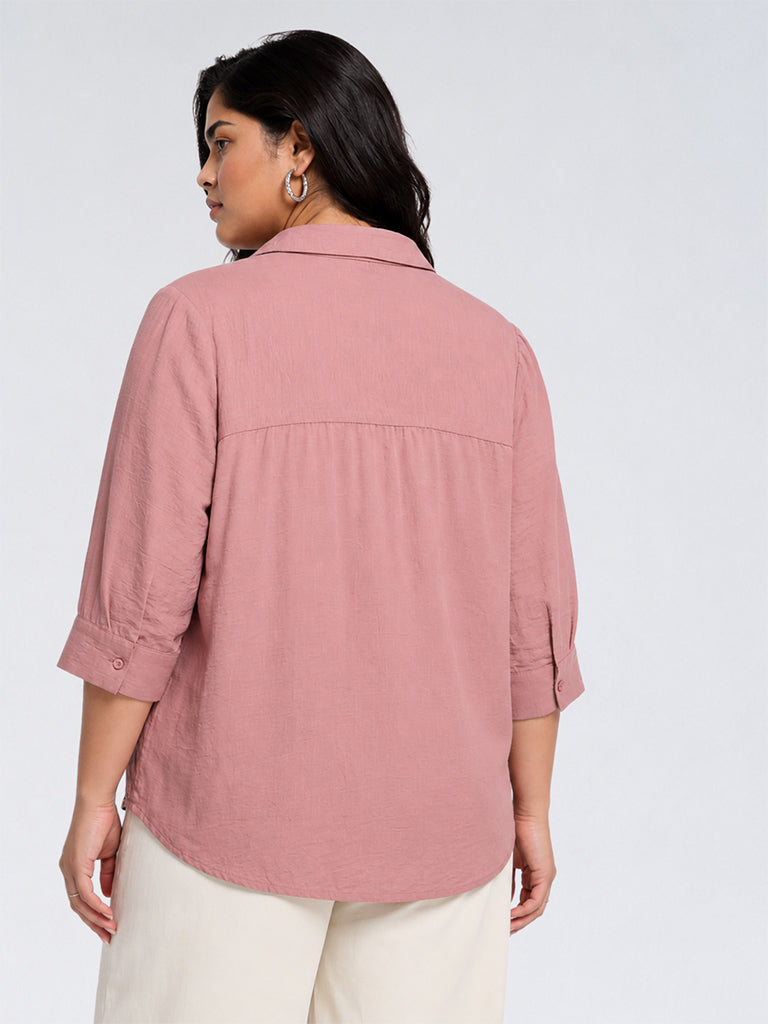 Gia Dusty Pink Solid Shirt